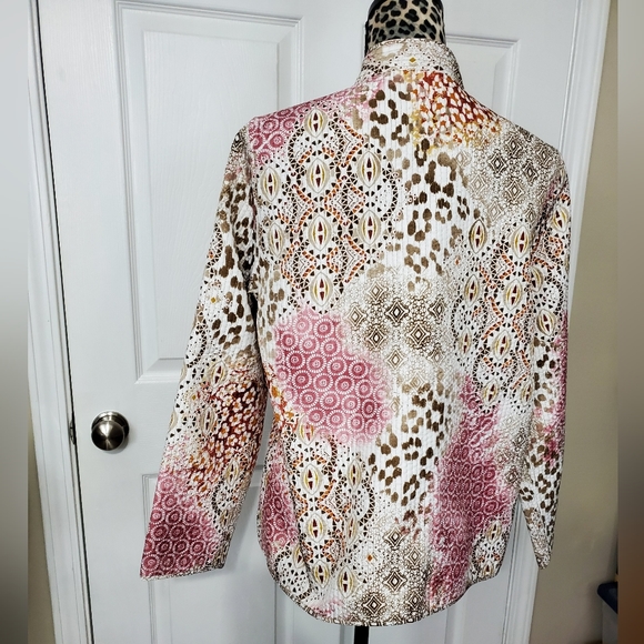 Alfred Dunner Quilted Medallion Blazer - Picture 6 of 9